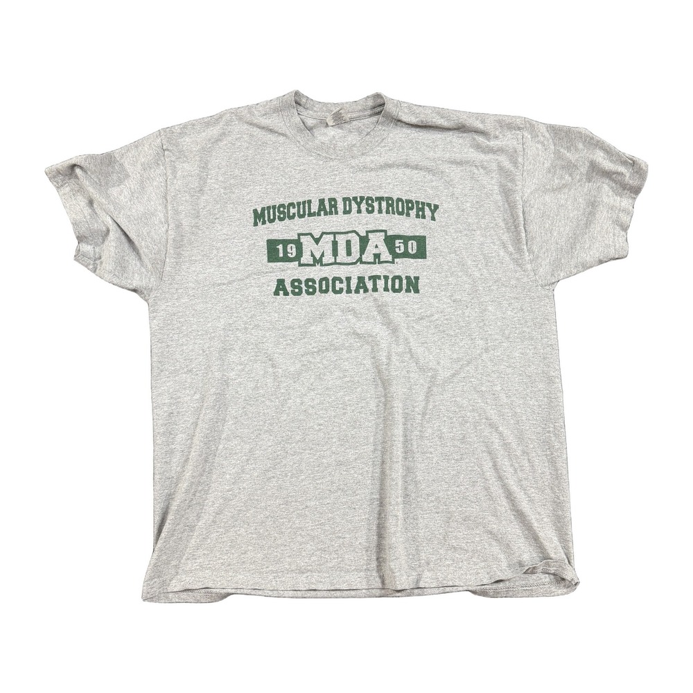 Jerzees Muscular Dystrophy Association MDA 1950 Graphic T-Shirt Gray 2XL NWOT
